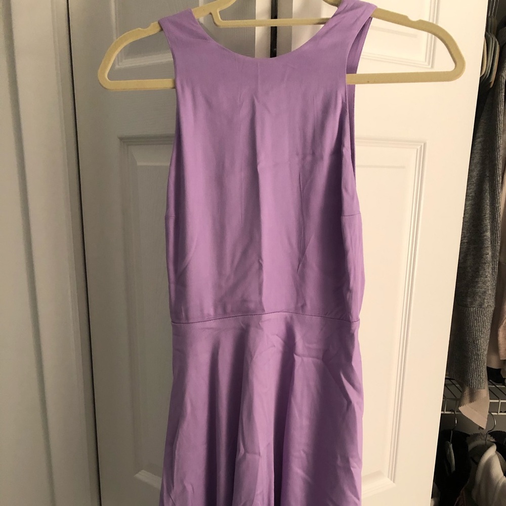 Backless lavender dress
